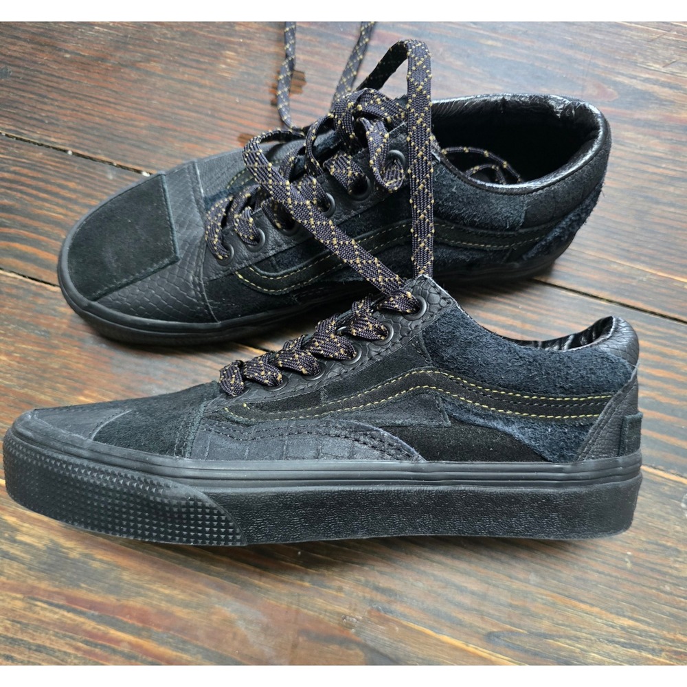 Vans Old Skool Vault Patchwork Black Leather Sued… - image 2